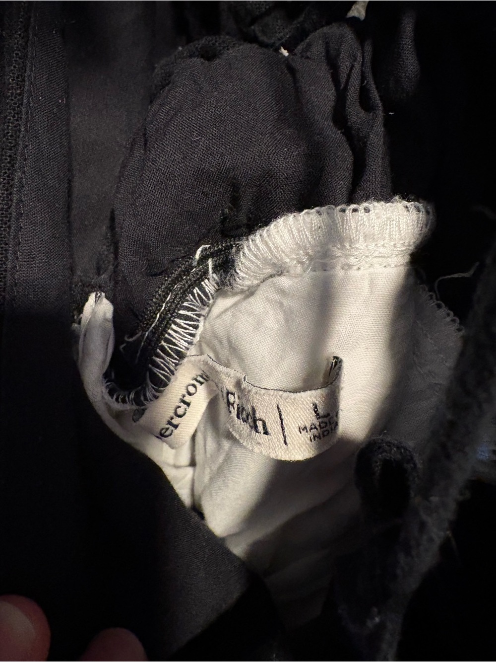 Abercrombie & Fitch Black and White Spaghetti Strap Maxi Skirt Dress - Picture 4 of 4